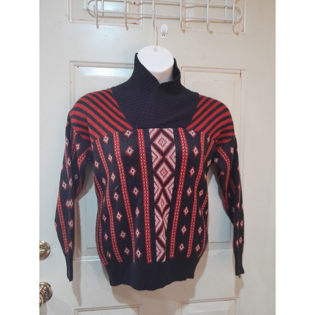 Custom Vintage Esprit Sweater, Graphic, Red/Black Womens/Juniors Sz M m0n2cMByy Buying Cheap