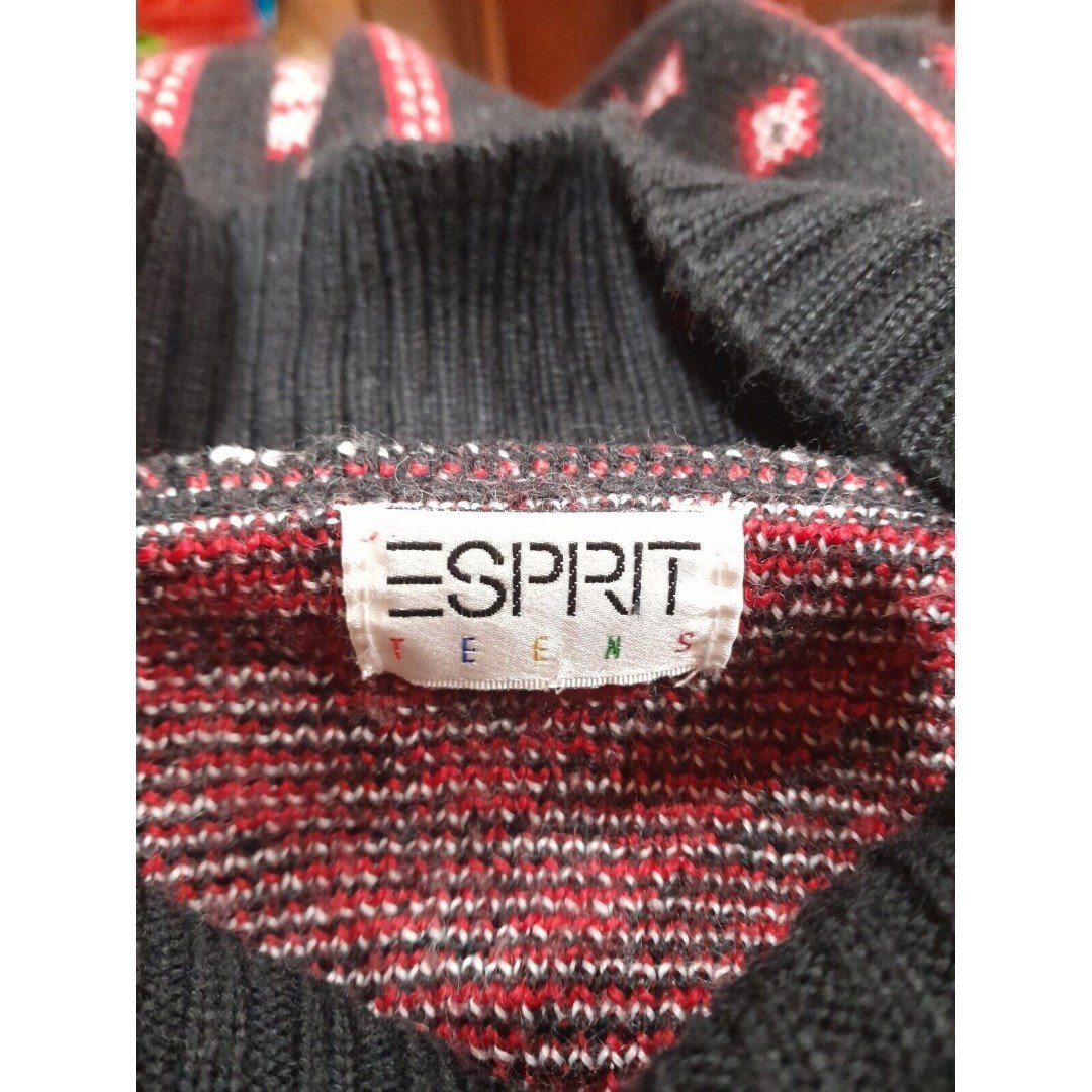 Custom Vintage Esprit Sweater, Graphic, Red/Black Womens/Juniors Sz M m0n2cMByy Buying Cheap