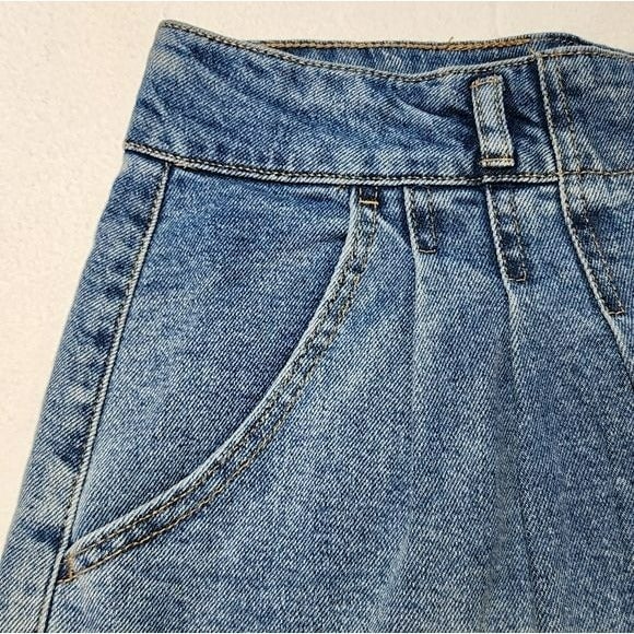 Wholesale price Wild Fable Womens Highest Rise A Line Shorts Size 16 Blue Raw Hem Pleated LqI1NvCR7 Discount