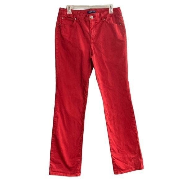 Affordable BANDOLINO Samantha Jeans Size 10  Red g23ZkH