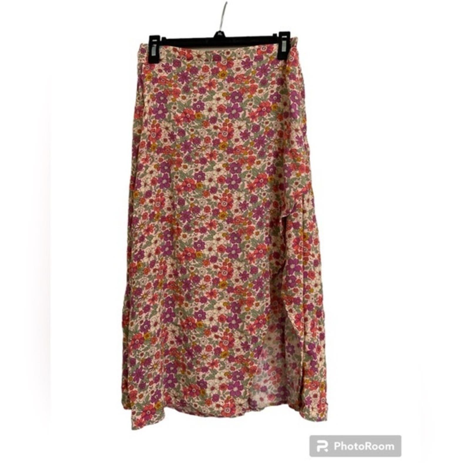 Elegant Rewind Floral Ditsy Midi Skirt Size L kq17OqRoK Cheap