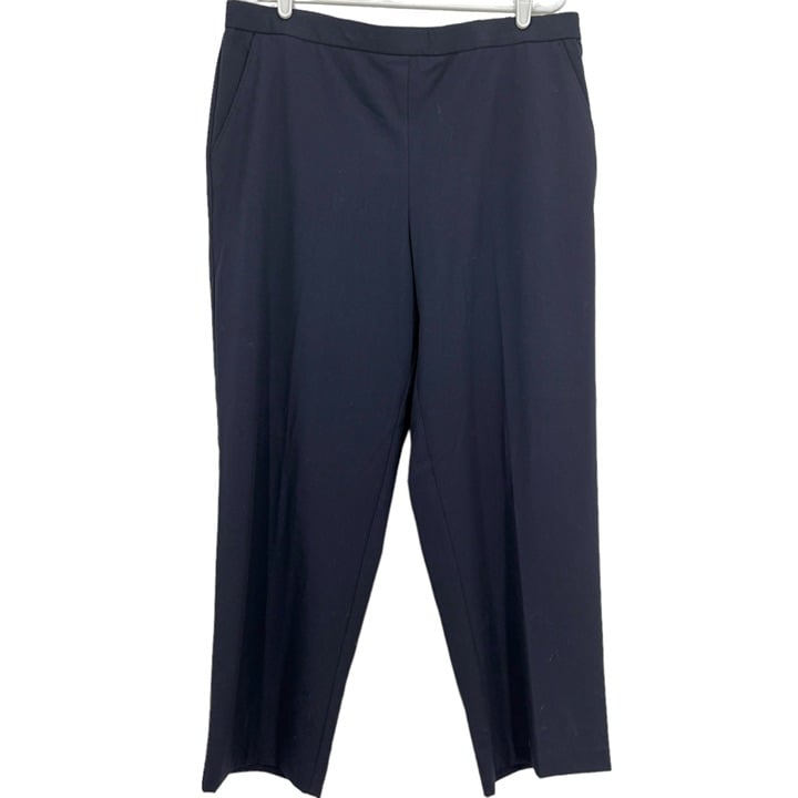 floor price Sagharbor Women´s Stretch Pull on High Rise Straight Leg Navy Pants Size 18 PHumwLI1W best sale