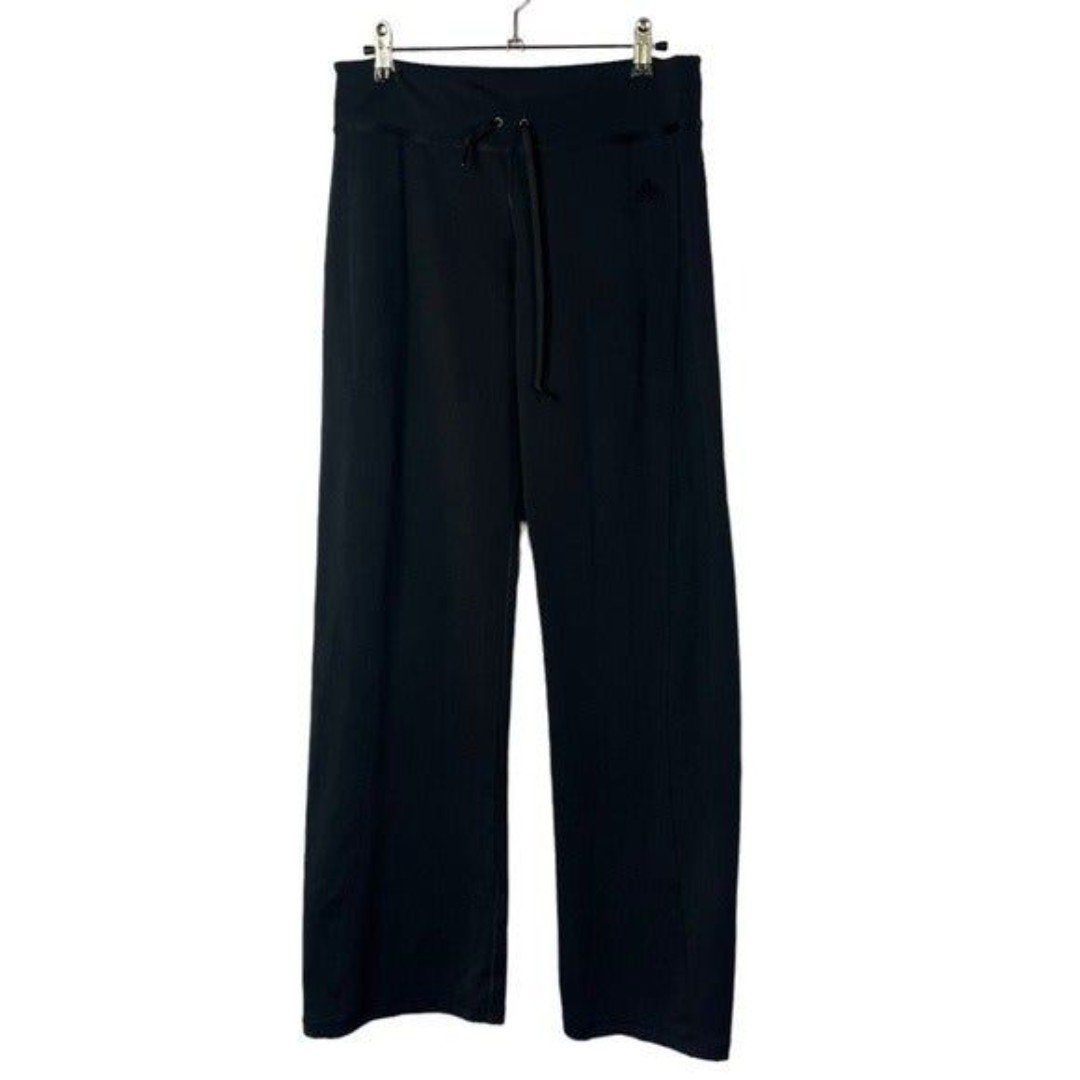 reasonable price Adidas Black Wide Leg Mid Rise Athletic Pants M l6fn4nlvW Factory Price