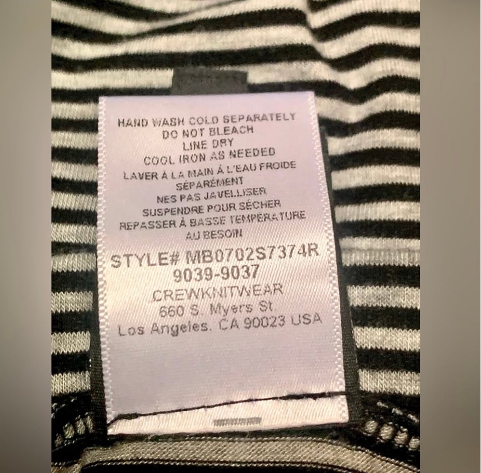 high discount Women’s XS Elasticized Rayon Blend BOBEAU Black Grey Striped Skirt MOJlwWhvz Discount