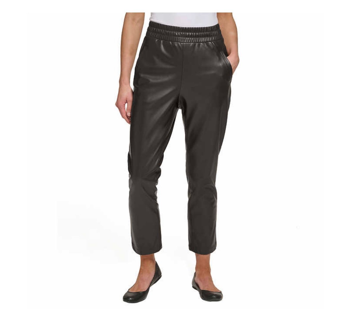 where to buy  DKNY Ladies Faux Leather Pants j89qxt4RB 
