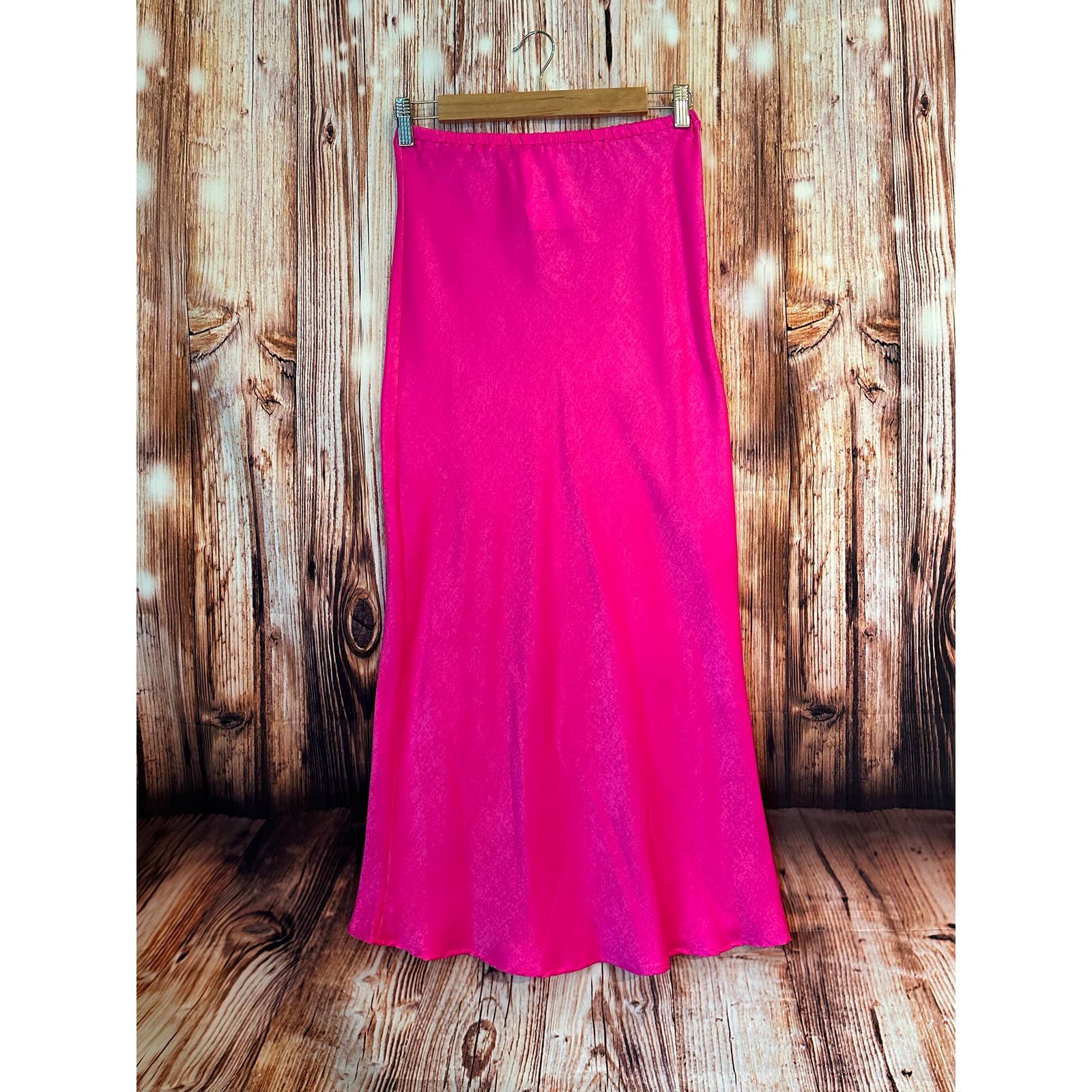 Wholesale price NWT Women´s Boutique Medium Hot Pink Long Leg Baring Slit Skirt GMnAQqhCH Discount