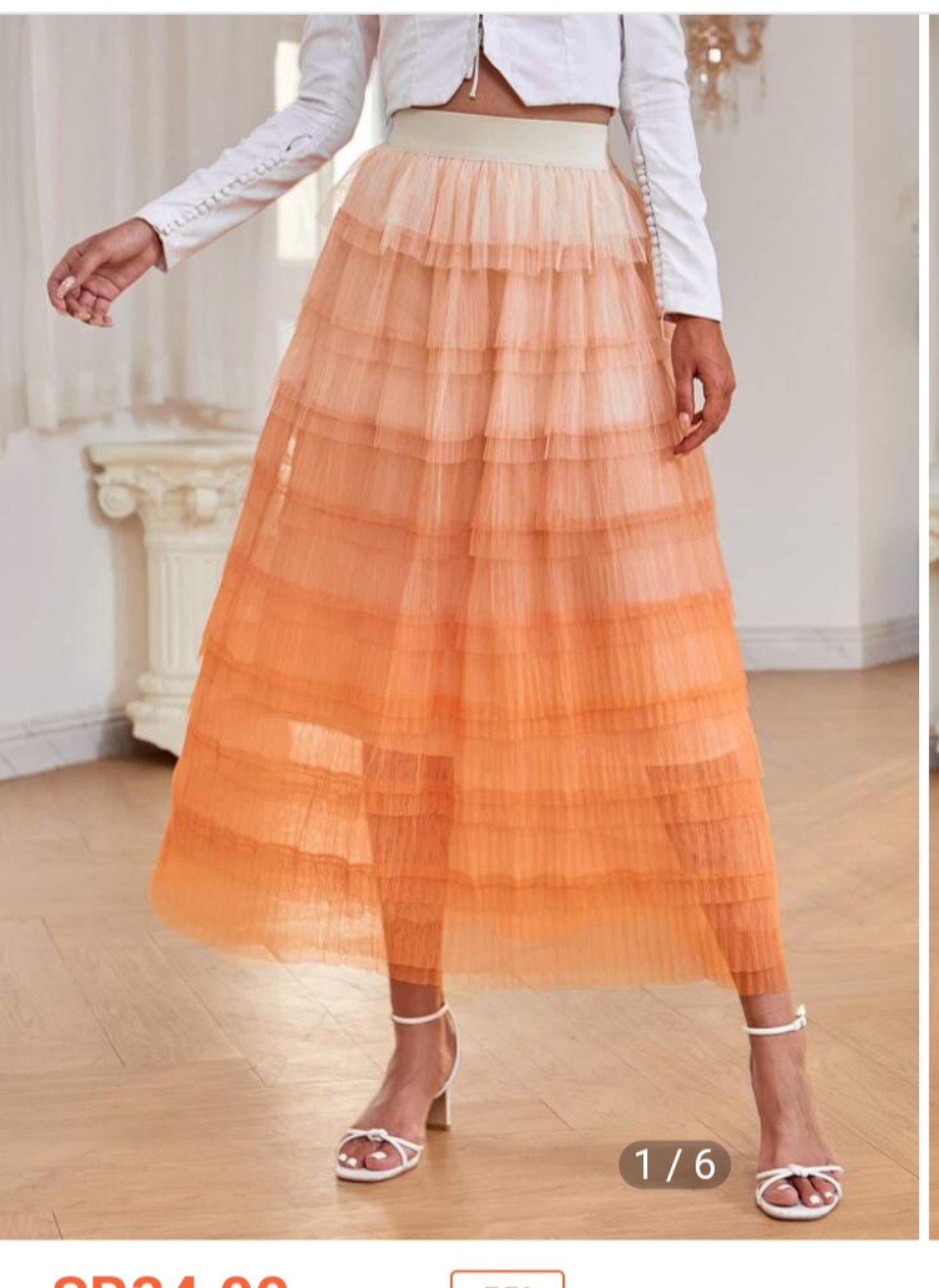 floor price NEW WOMENS  OMBRE LAYERED TUTU SKIRT Size Large OoIMOiUQE just for you