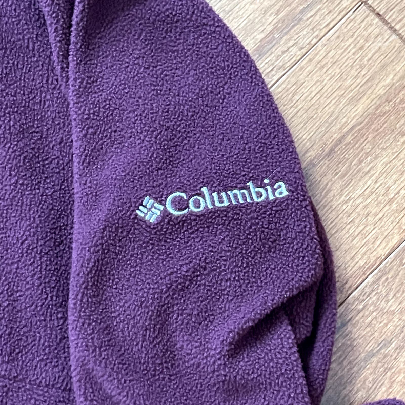 Custom Columbia Purple Full Zip Fleece Jacket Size Large p90xEW8sk on sale