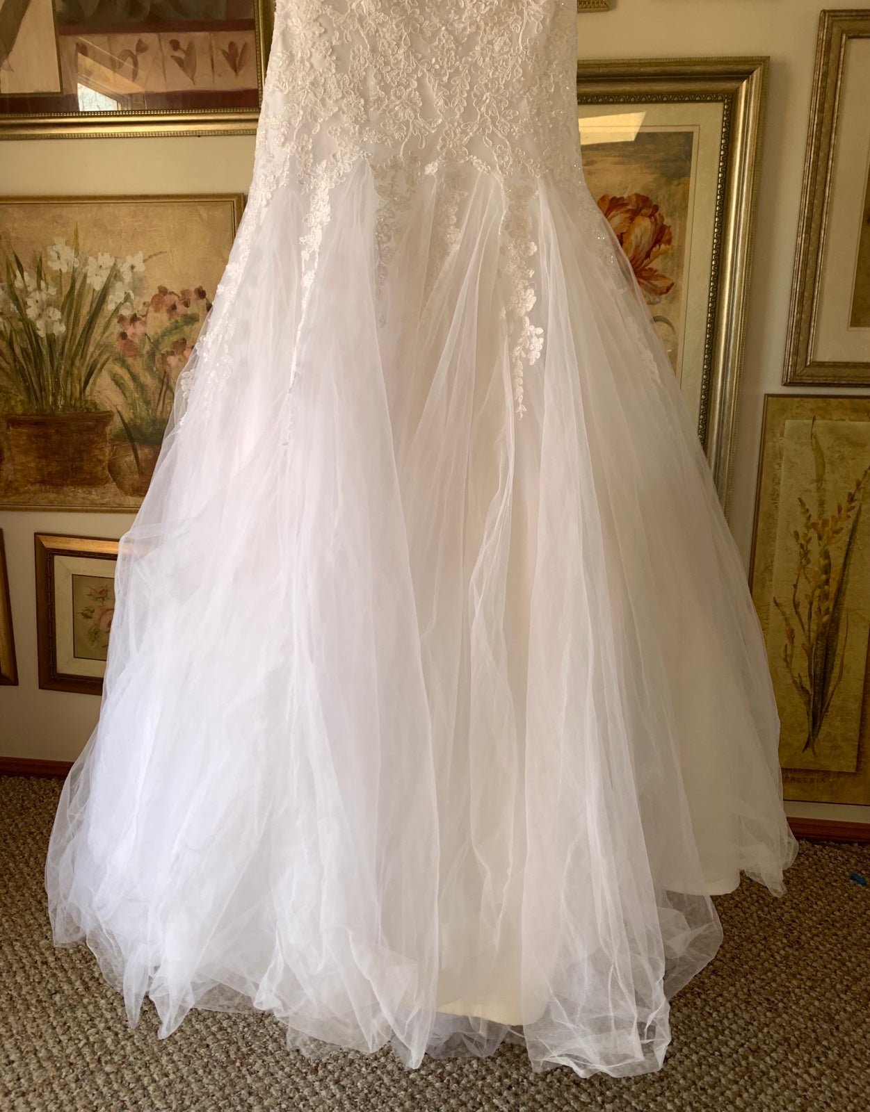 the Lowest price white lace strapless ball gown wedding dress pc4FBjzHg Factory Price
