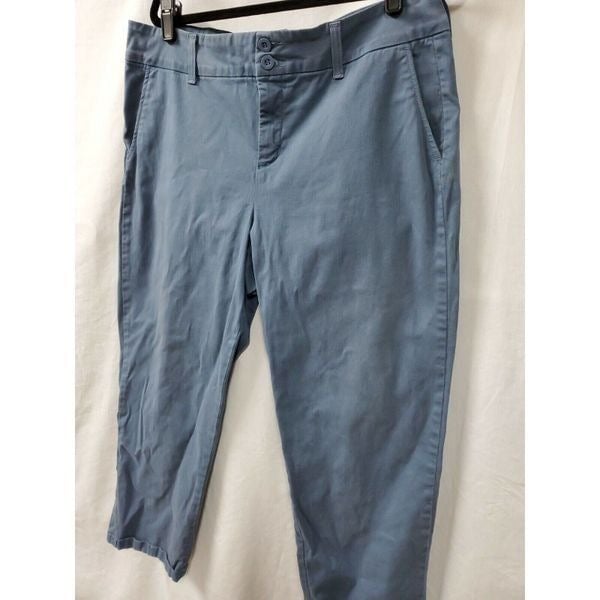 Wholesale price NYDJ Blue Chino Pants Size 16 Flat Front Pockets Size 38 X 24 Cuff Casual IMRJpFp21 outlet online shop