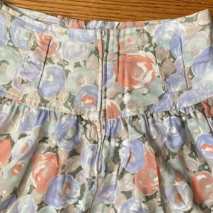 Perfect Vintage Ann Hill Petites Size 14 Pastel Floral Skirt High Waist Belt Loops 90s HKPP4UmzI Cheap