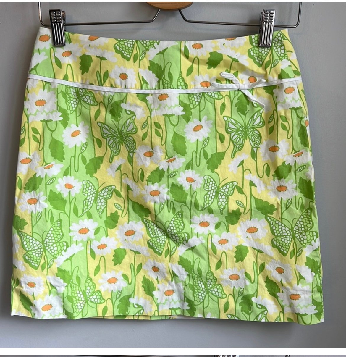 Classic LILLY PULITZER Vintage White Label Green yellow
