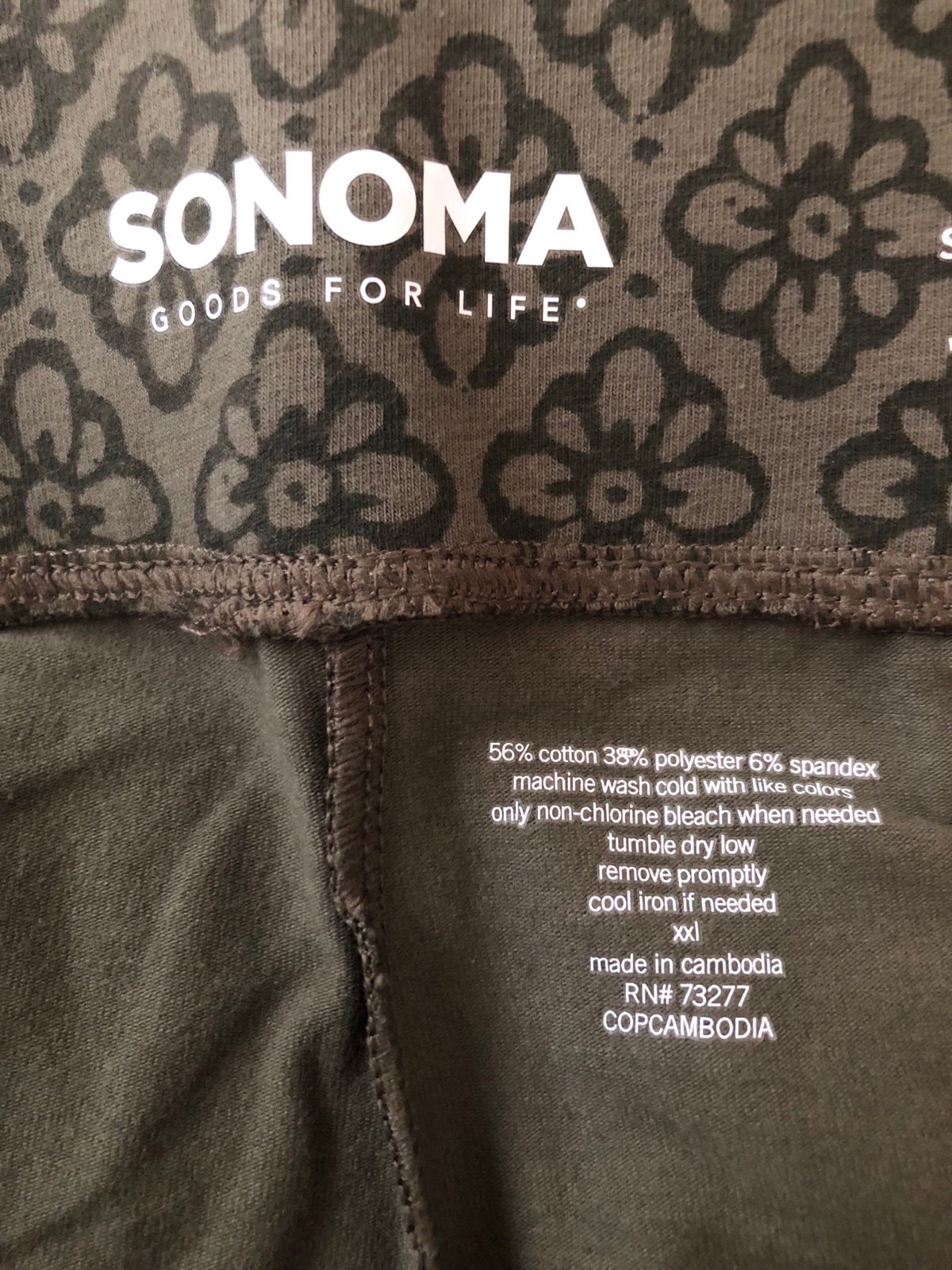 Perfect SONOMA Womens THE EVERYDAY LEGGINGS Size XXL Olive Green New NKVzTeb2q for sale