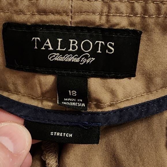 Personality Talbots khaki Chino 9 inch high rise mom shorts plus size 18 jxYNGmOLB no tax