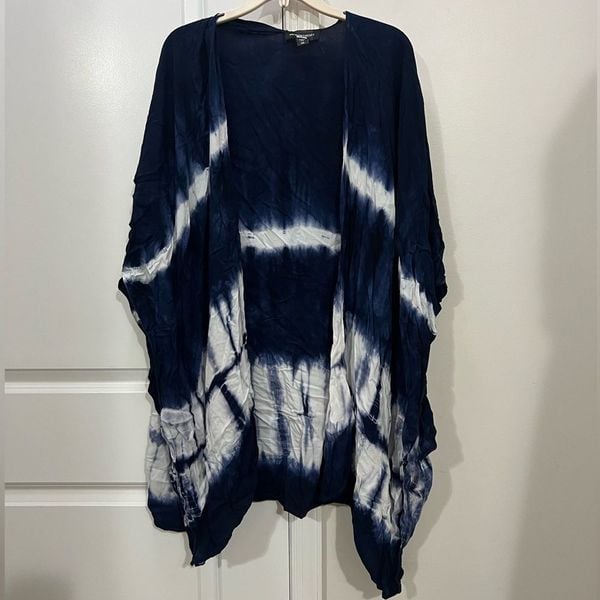 good price Fifteen Twenty Blue Tie Dye Drape Front Kimono Size XS $176 m0tR4bP87 Wholesale