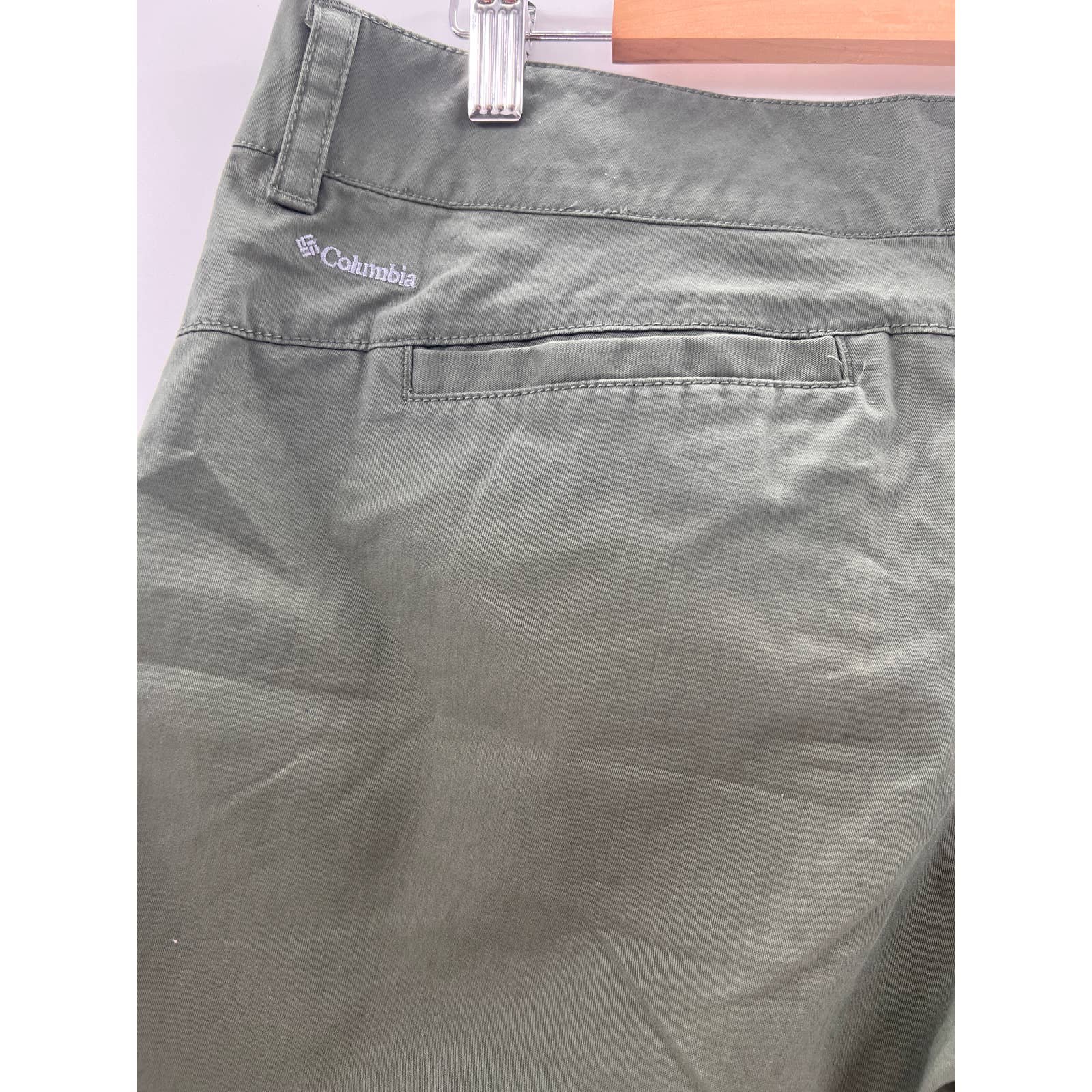 Perfect Columbia Olive Green Flat Front Capri Pants- 12 h952Aq7cc Wholesale