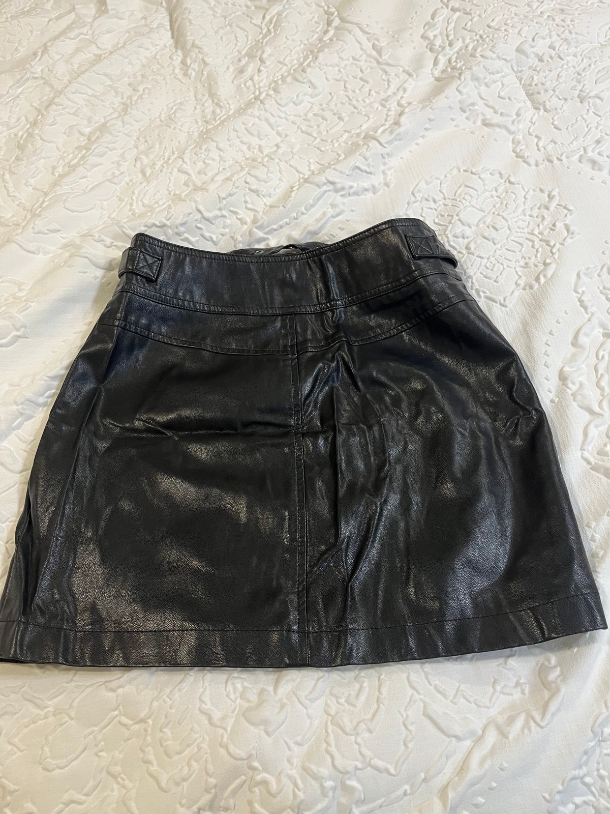 floor price Forever 21 black faux leather Skirt size Small plpnnmNyK for sale