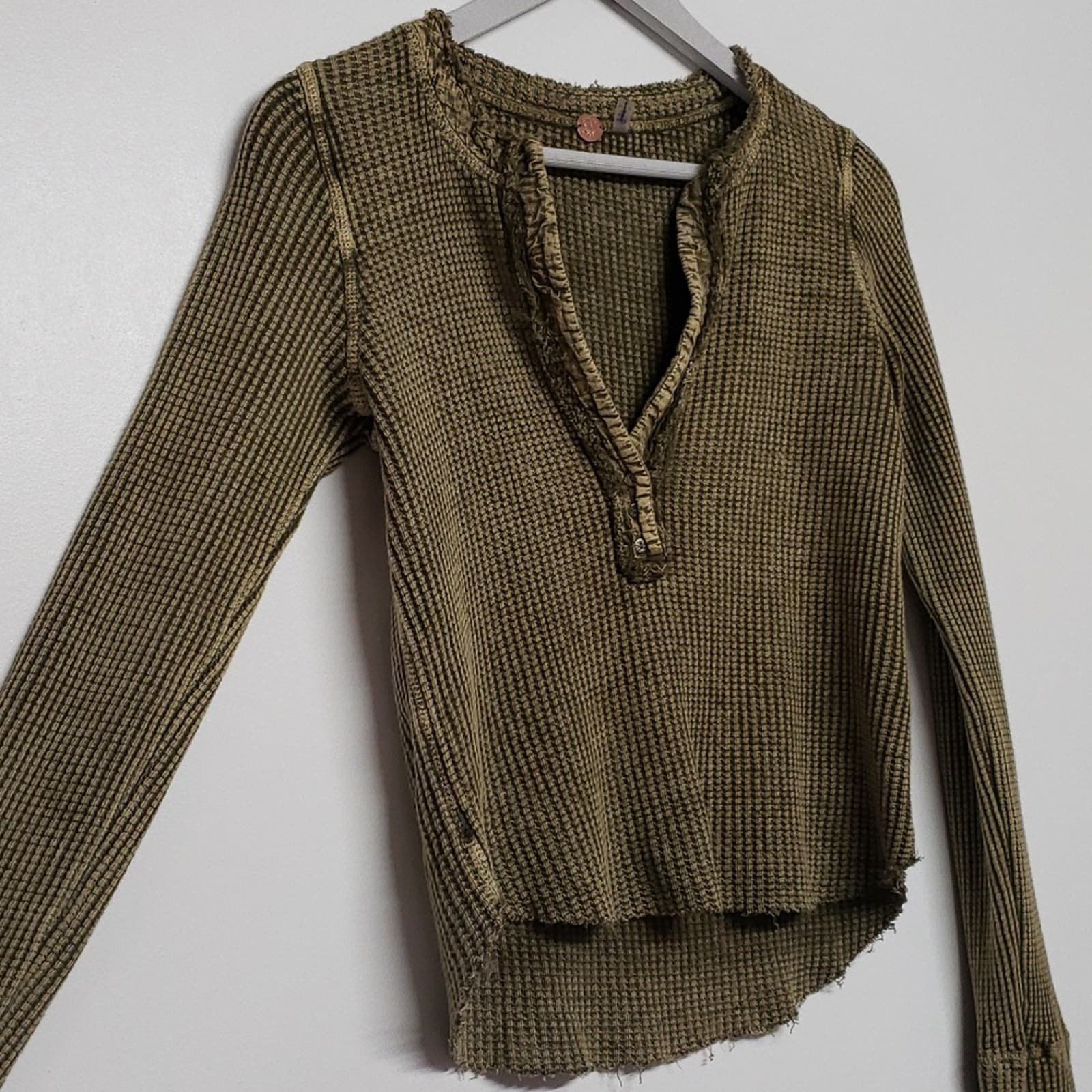 cheapest place to buy  Free People One Colt Thermal Top Women´s Size XS Army Green kFr4OsecY online store