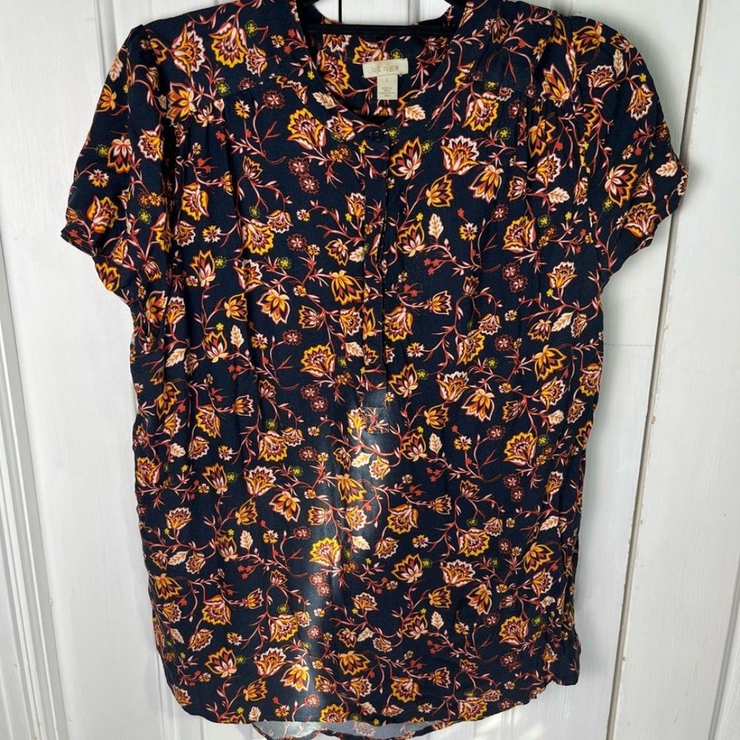 where to buy  Nordstrom Hinge Floral Boho Blouse 1x off