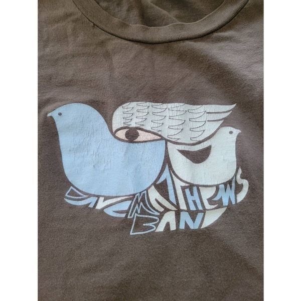 cheapest place to buy  Vintage DMB Dave Matthews Band Artsy Bird Band Tee Shirt Size L (Fits Like a Sma pf84QMQ9B just for you