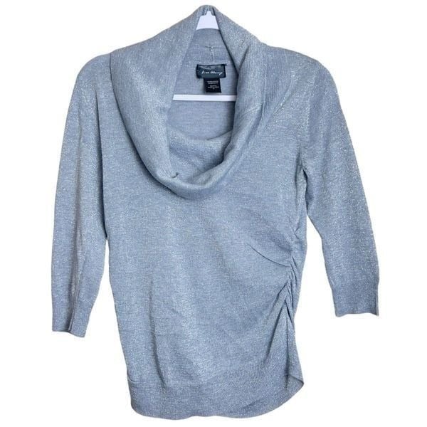 Fashion Love always womens medium metallic cowl neck long sleeve sweater Jr7hvdUG0 just buy it