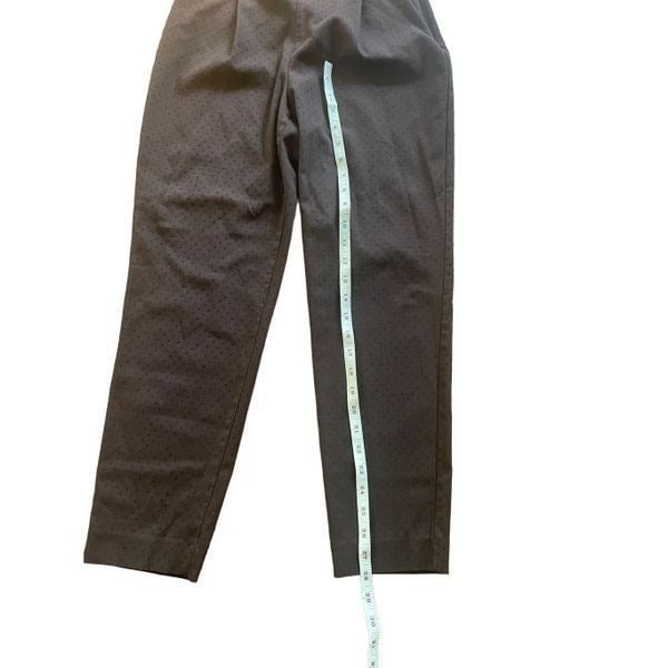 Stylish Zara dark brown Swiss dot straight leg trouser pants size XS fiacu91CA Buying Cheap
