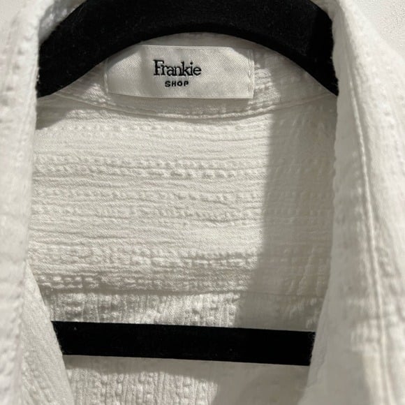 Gorgeous Frankie Shop white textured button down shirt MrhH2WWSA Cool