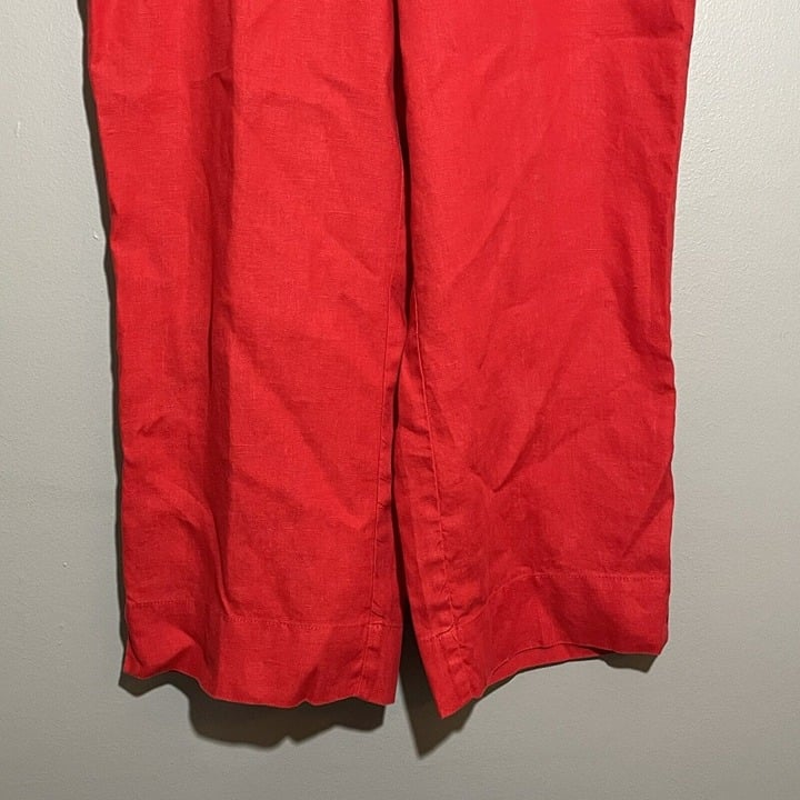 Popular Jjill Linen Pants Trousers Chino Women Sz M Elastic Red Lounge Relax Casual Work jlVNrhrMb Online Shop