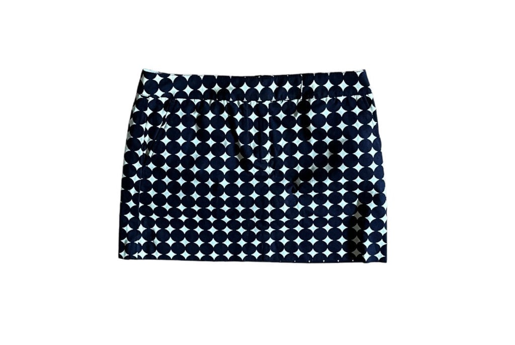 Gorgeous J. Crew womens Twill Mini Skirt,mNavy & cream polka dot cotton casual 84456. 8 jbZbh6gFw outlet online shop