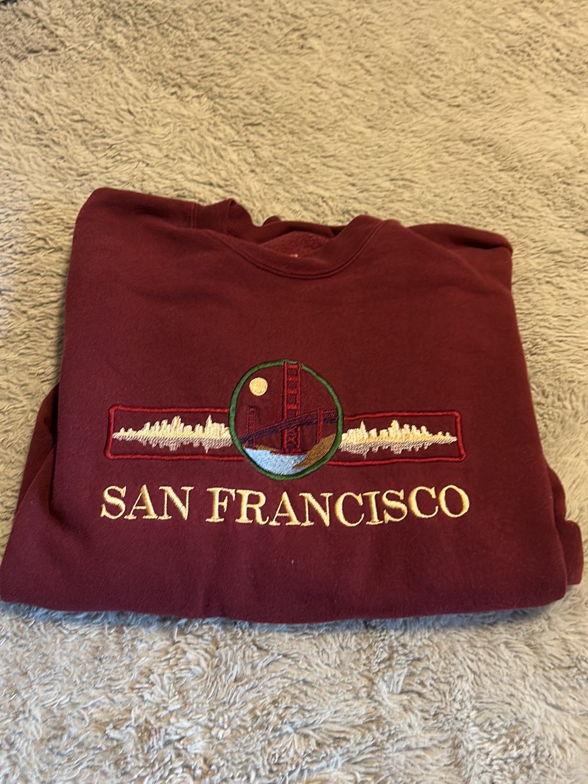 large discount Crew neck, more of a purple red o7kRy7OL