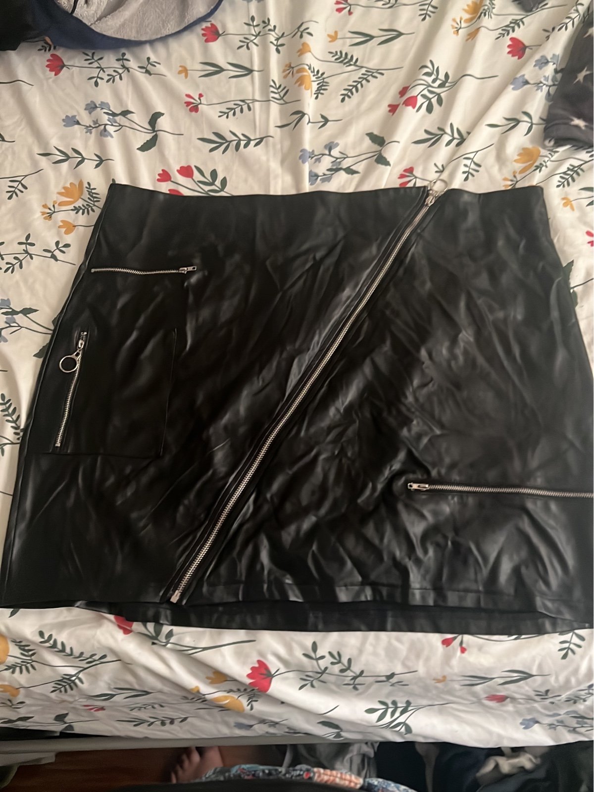 Classic Black Faux Leather Skirt M6LDBPvY6 Zero Profit 
