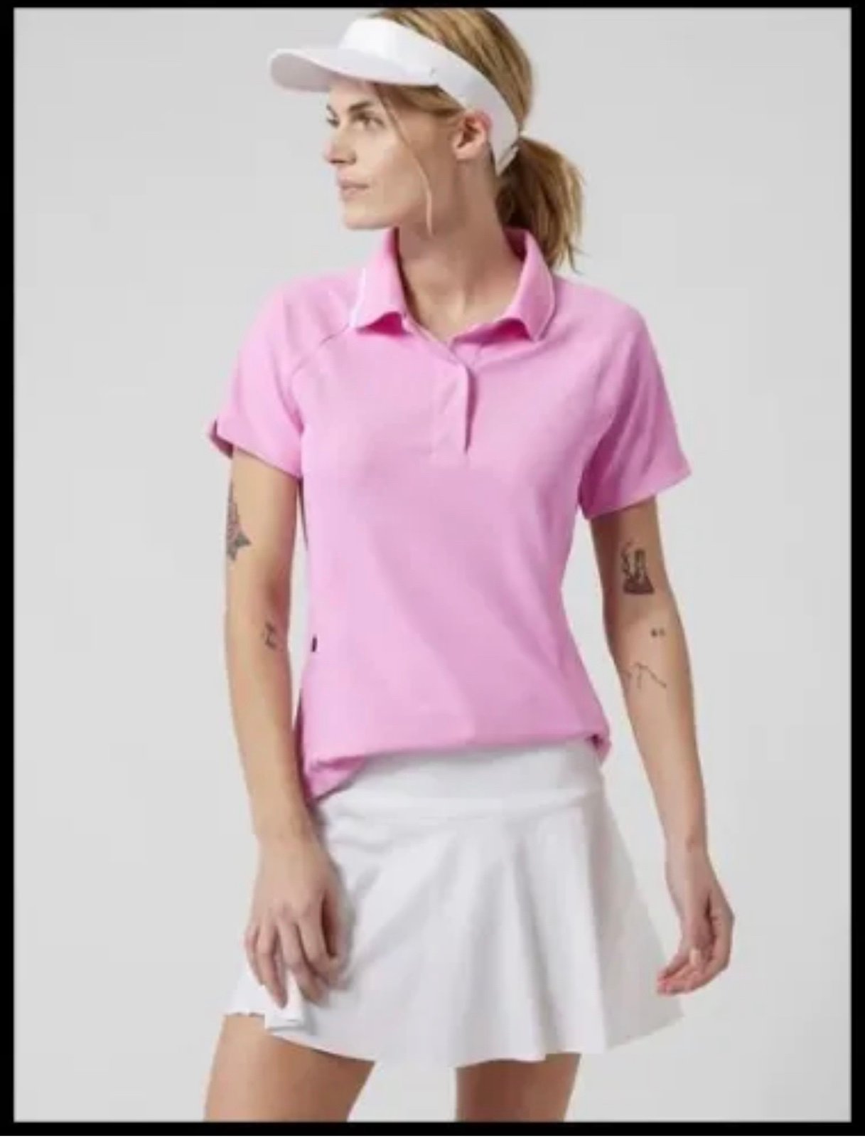 Popular Athleta NWOT Women´s Everyday Polo Tee Size XL Color Quartz Pink.  UPF 50+ HxDrSd61Y New Style