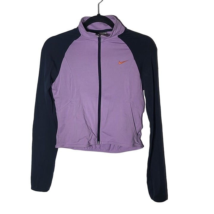 Buy Nike Women´s Purple and Navy Blue Full Zip Track Jacket Size XS (0-2) Y2K Active iCNV06dy2 just buy it
