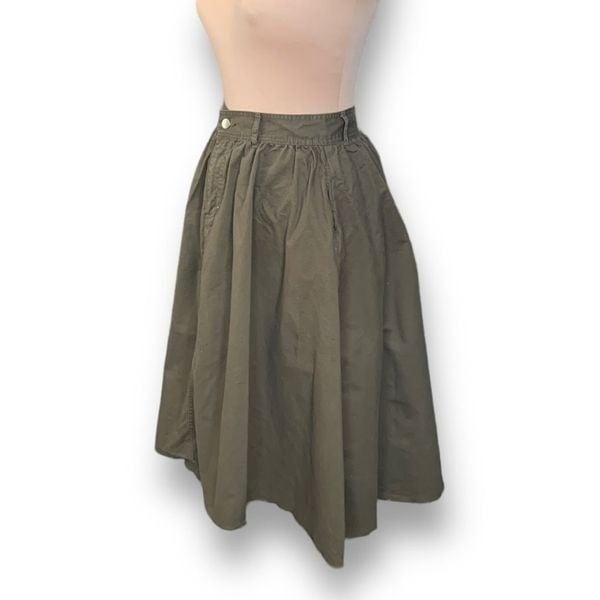 Great Forever 21 Skirt Olive Green Flowy Midi Size Large ogoSXWFIU Buying Cheap