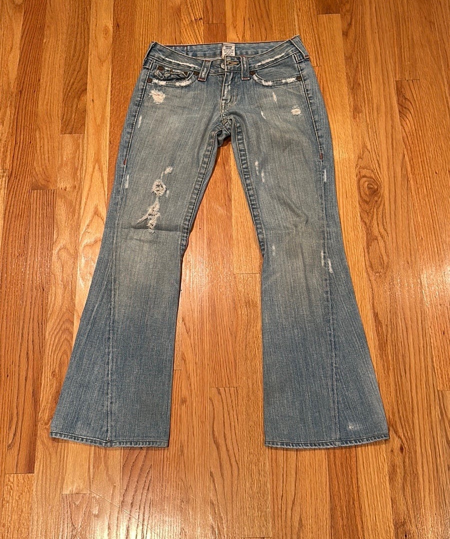 the Lowest price True Religion Low Rise Flared jeans Po