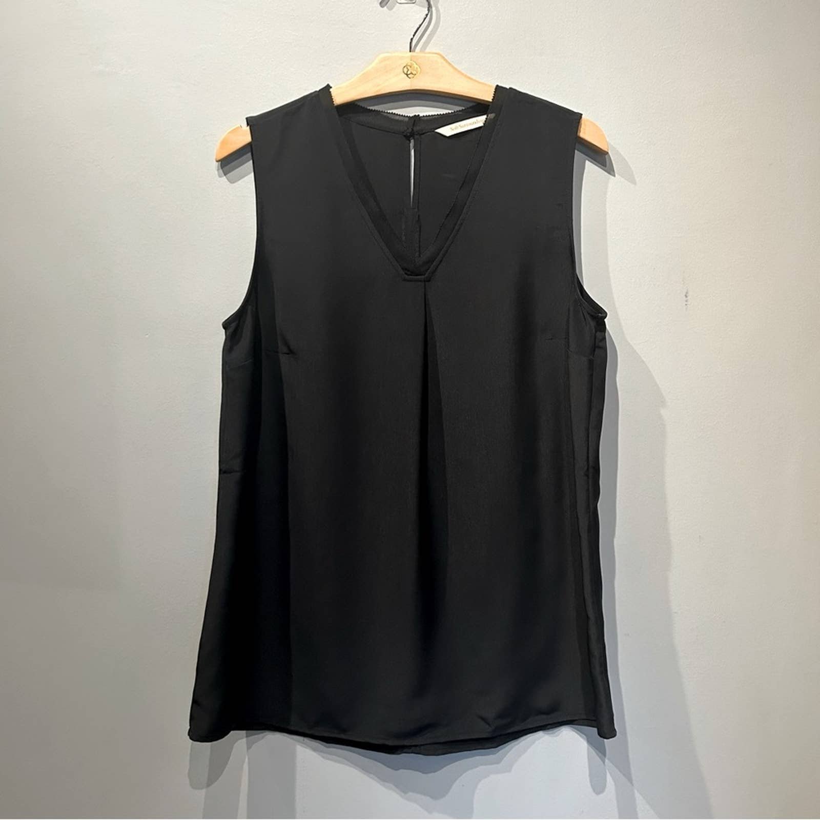 Gorgeous NWT Soft Surroundings Caranday Tank in Black mWGgyS5Wh Great