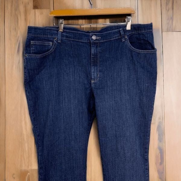Great Lee Women´s size 20 Short Relaxed fit High Rise Straight leg Blue denim Jeans kqmBClZ1M Discount