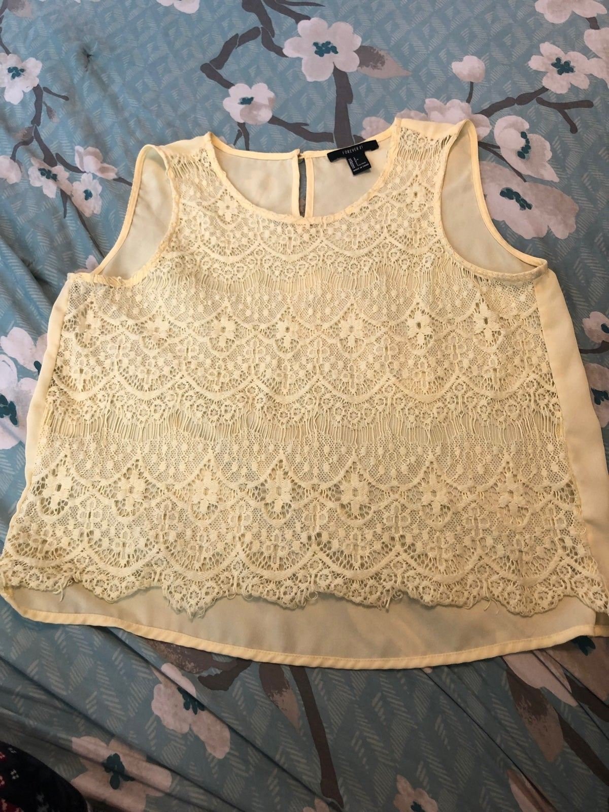 where to buy  Forever 21 large yellow top G9yus4Pn8 Low