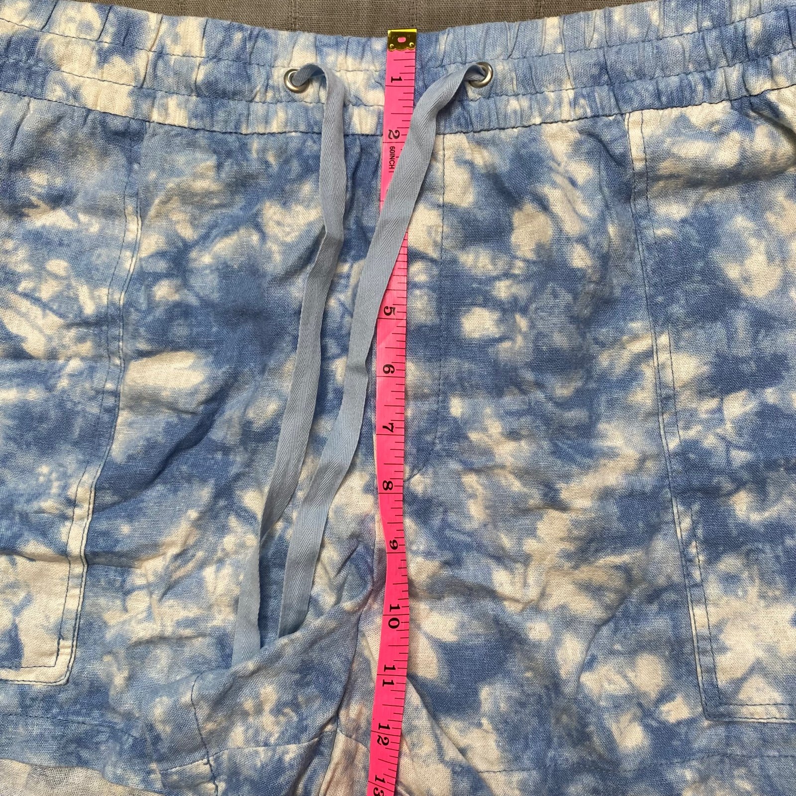 The Best Seller Tie dye blue and white pull on shorts pOb15oeAC best sale