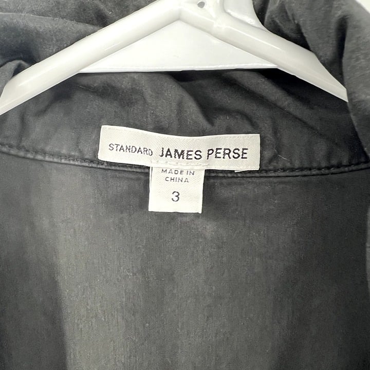 Nice Standard James Perse Charcoal Gray Utility Jacket with Hood Size 3 Large NRwzKoiRH hot sale