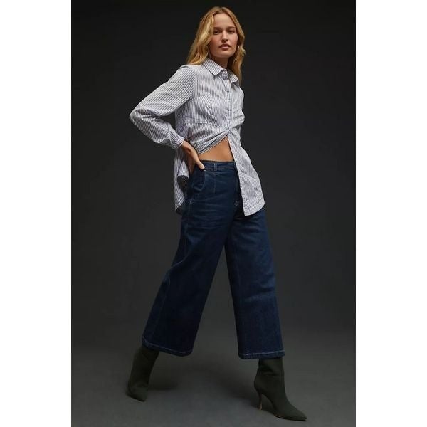 Special offer  Anthropologie Closed Organic Cotton Leira High-Rise Wide-Leg Jeans haMqi69T1 Great