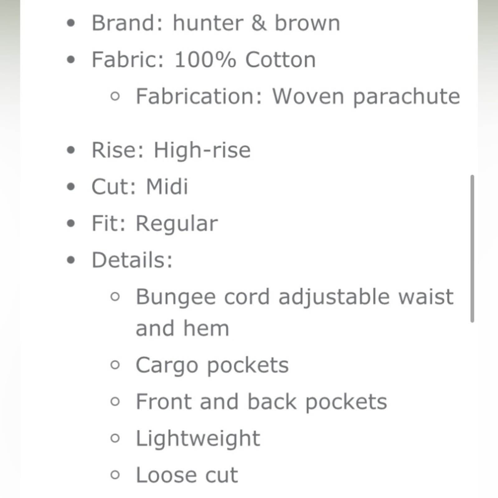 Affordable New Hunter & Brown Parachute Cargo High Rise Midi Skirt Adjustable Khaki Size XL pnE5xNVPC Counter Genuine 