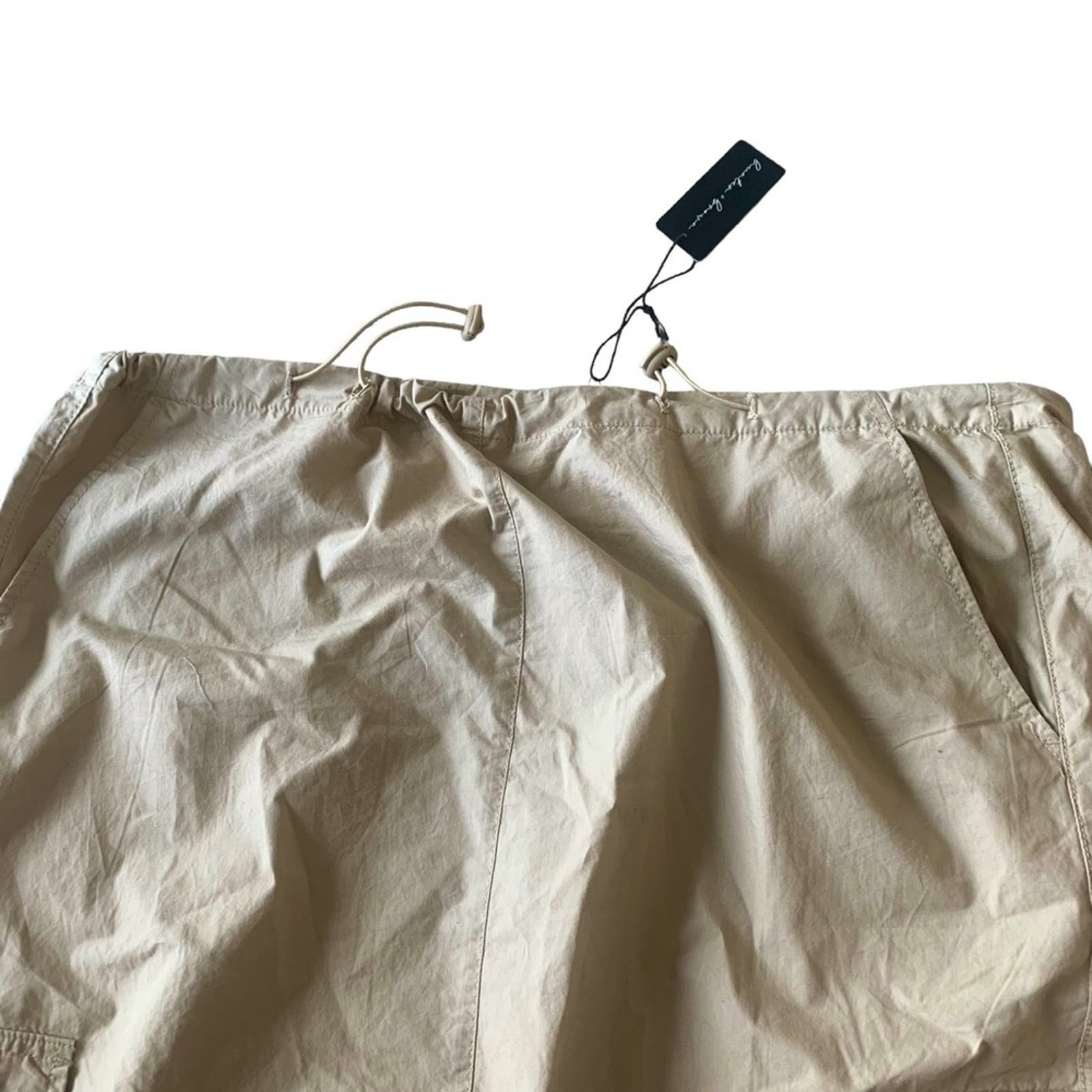 Affordable New Hunter & Brown Parachute Cargo High Rise Midi Skirt Adjustable Khaki Size XL pnE5xNVPC Counter Genuine 