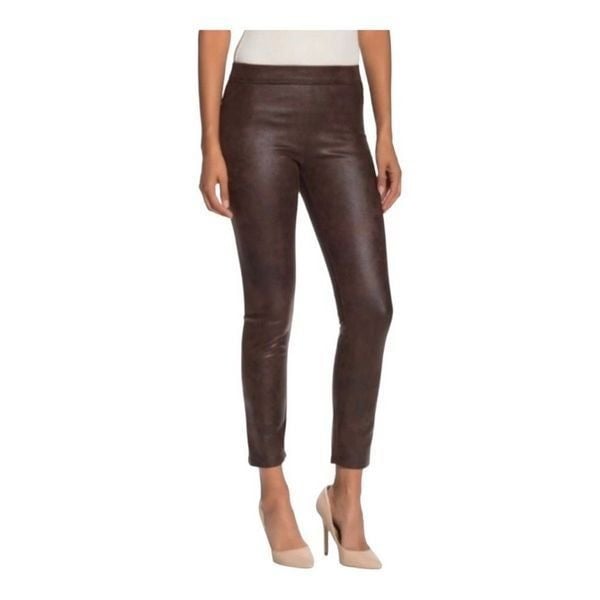 Discounted Max Studio Women’s Brown Faux Suede Leather Distressed Pull On Legging Pants NEW p9NNHc8E9 Zero Profit 