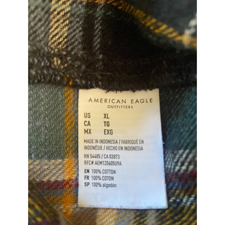 large selection American Eagle Purple Plaid Boyfriend Fit 90´s Style Flannel XL KWxfC4XWF Discount