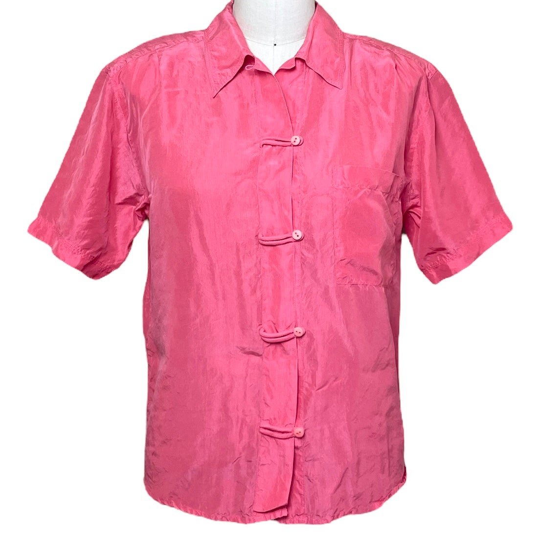 Stylish Vintage 90s The Limited Silk Shirt Blouse Colla