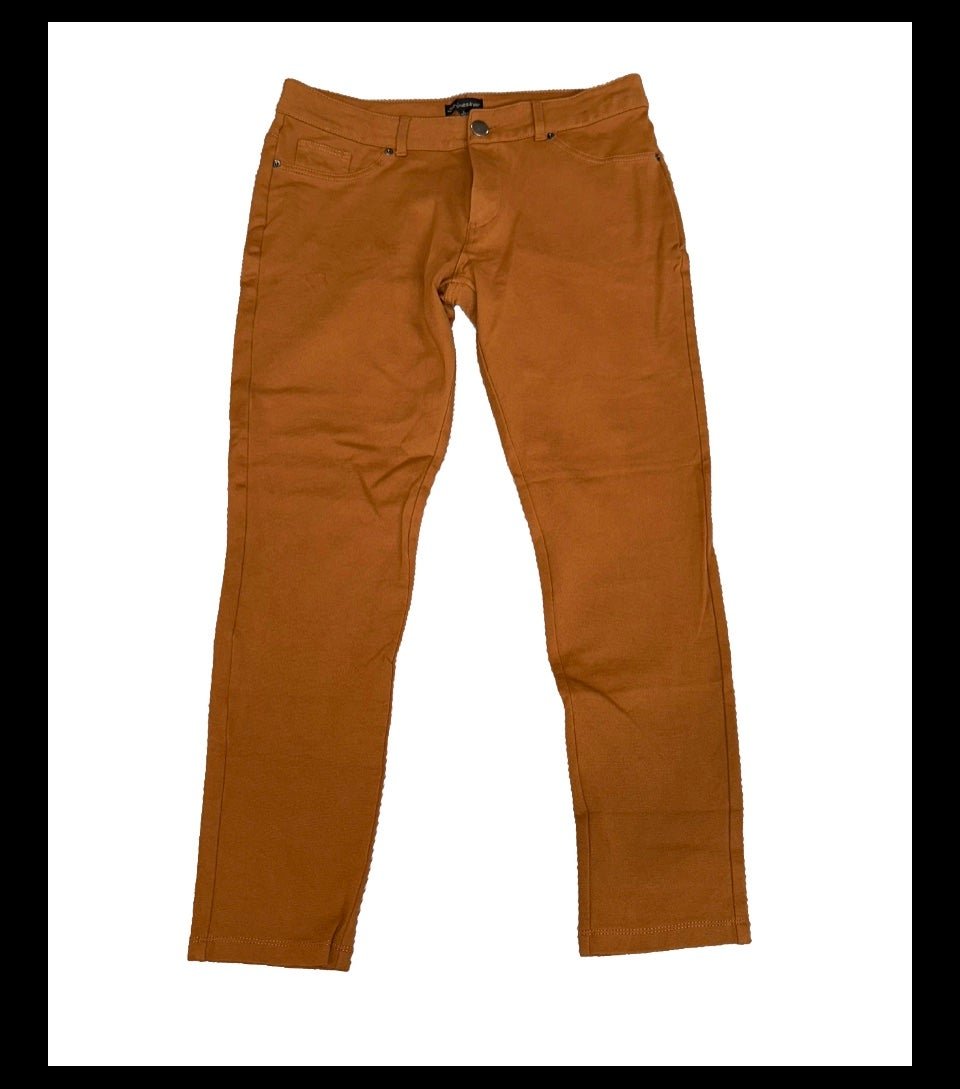 Great SHINESTAR Women´s Stretchy Brown Pants Size 