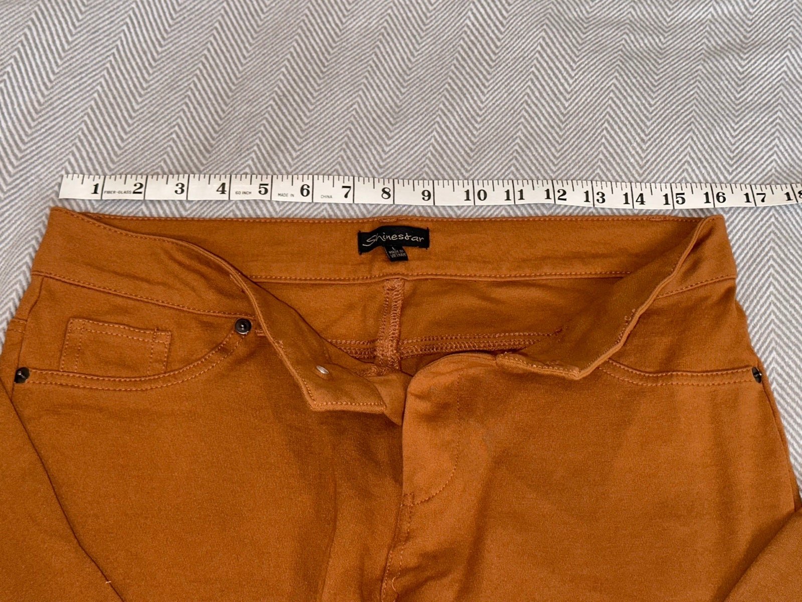 Great SHINESTAR Women´s Stretchy Brown Pants Size Large KuCPUiWYq outlet online shop