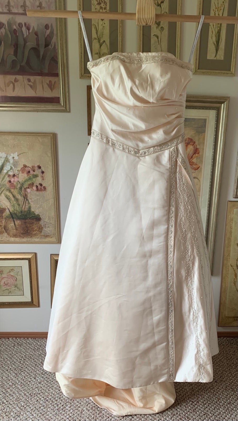 Discounted NWT gold strapless wedding dress k7p8Uf1HE online store