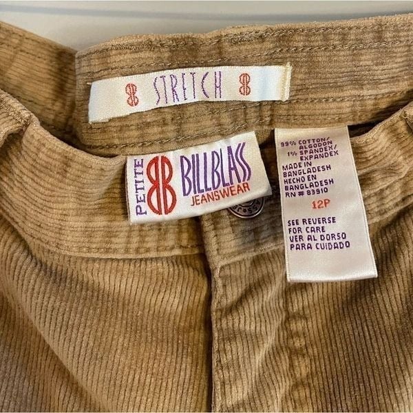 save up to 70% VTG Bill Blass Jeanswear Tan Corduroy Pants | SZ 12P H0o4RMkrs New Style
